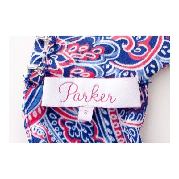 PARKER Pleated Asymmetrical Hem AVON Dress - Picture 9 of 10